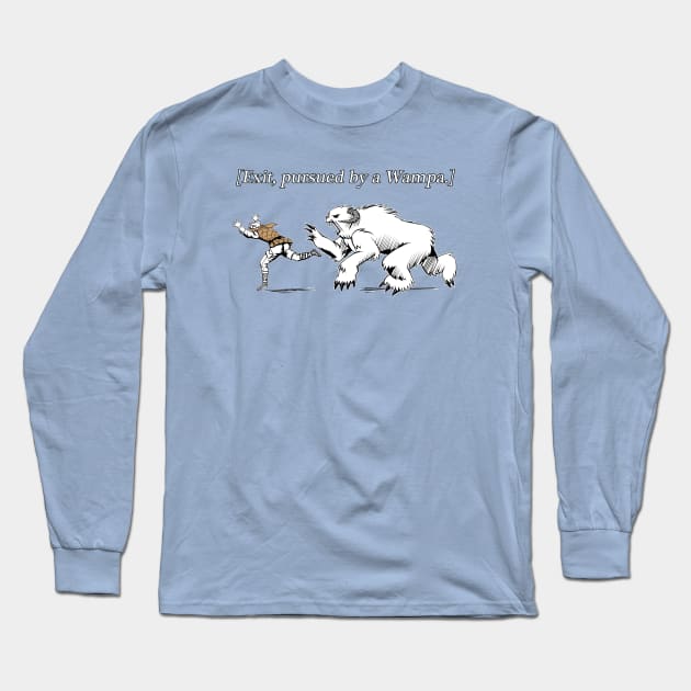 Exit - Pursued by Wampa Long Sleeve T-Shirt by RoguePlanets